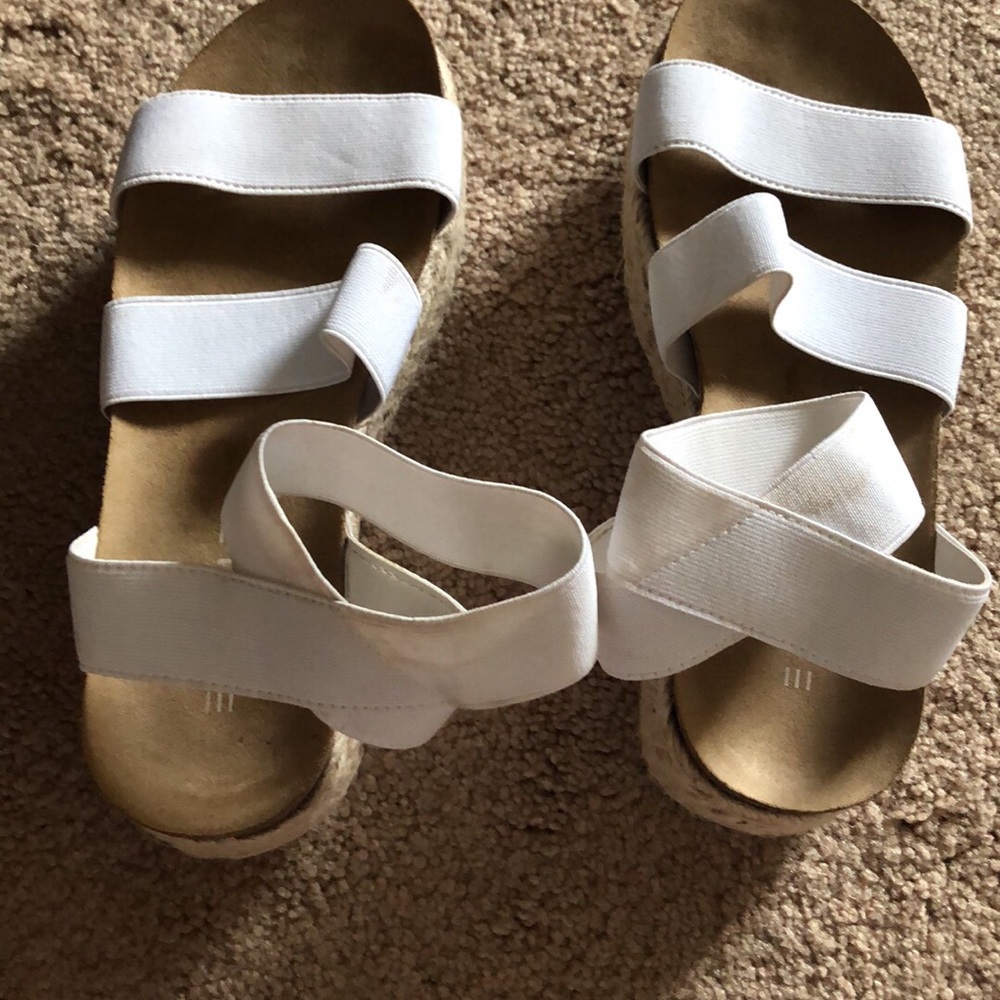 Esprit white sandals size 6m